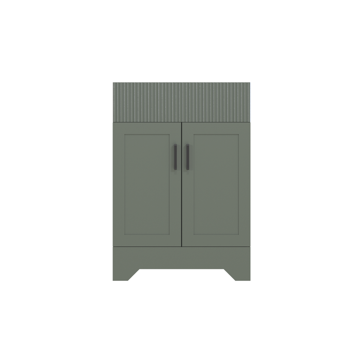 Waterfall 24’’ RTA Freestanding Vanity Cabinet Base with Vertical Striped Decor (Countertop & Sink Not Included)