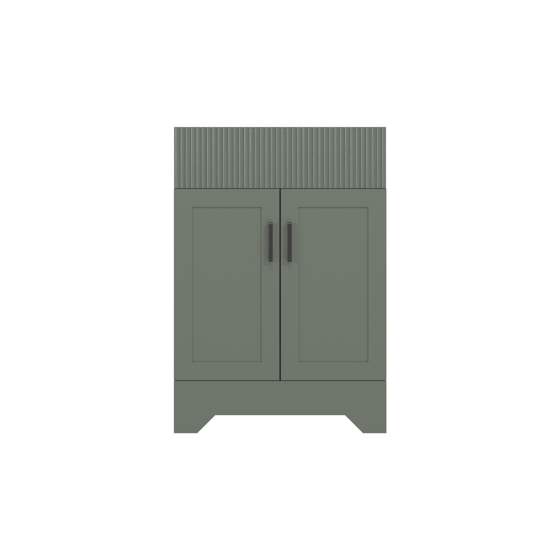 Waterfall 24’’ RTA Freestanding Vanity Cabinet Base with Vertical Striped Decor (Countertop & Sink Not Included)