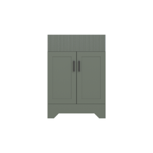 Waterfall 24’’ RTA Freestanding Vanity Cabinet Base with Vertical Striped Decor (Countertop & Sink Not Included)