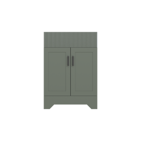 Waterfall 24’’ RTA Freestanding Vanity Cabinet Base with Vertical Striped Decor (Countertop & Sink Not Included)