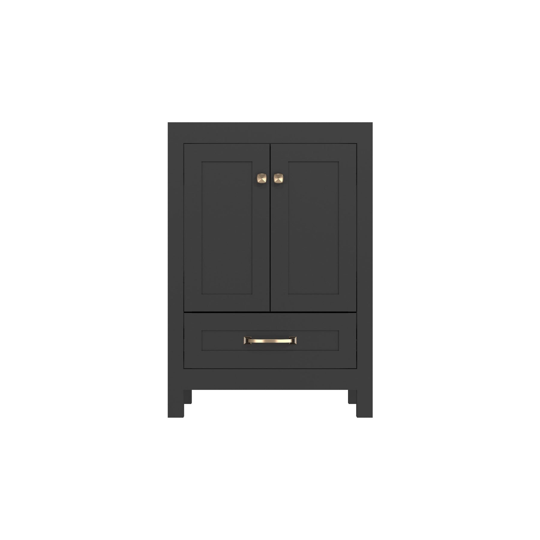 Modern 24’’ RTA Freestanding Vanity Cabinet Base with Larger Storage Room (Countertop & Sink Not Included) 浴室柜