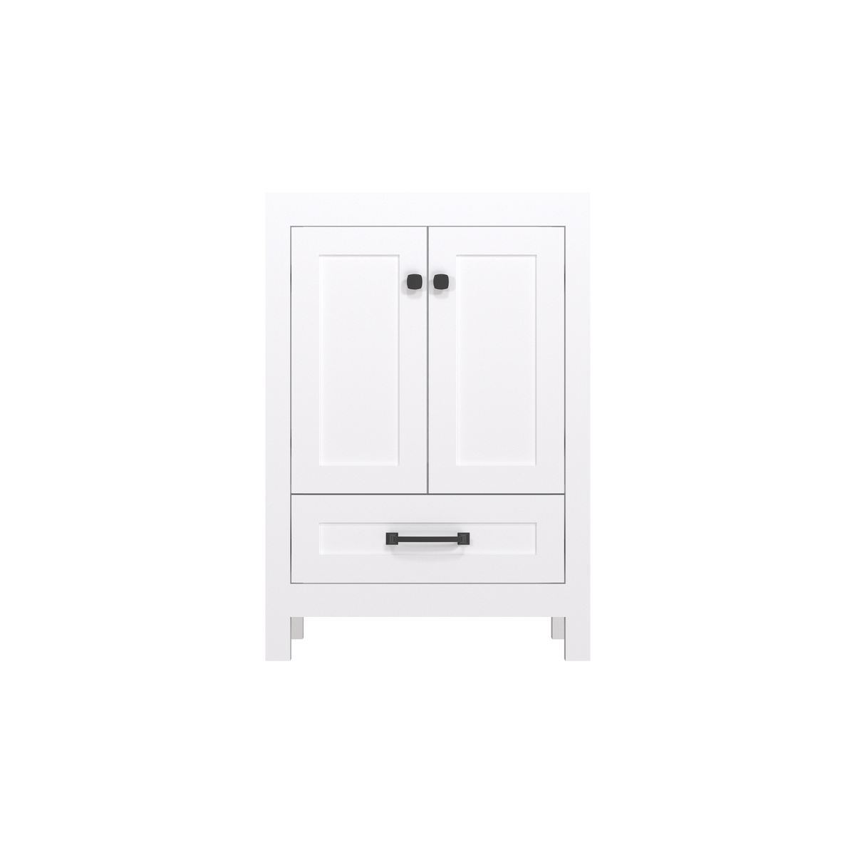 Modern 24’’ RTA Freestanding Vanity Cabinet Base with Larger Storage Room (Countertop & Sink Not Included) 浴室柜