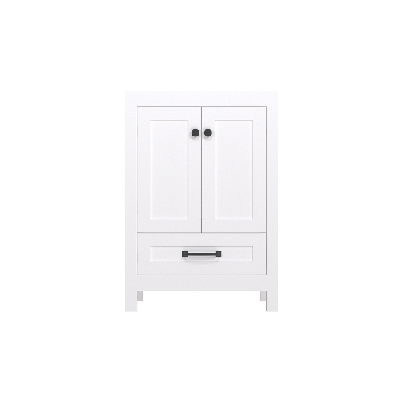 Modern 24’’ RTA Freestanding Vanity Cabinet Base with Larger Storage Room (Countertop & Sink Not Included) 浴室柜