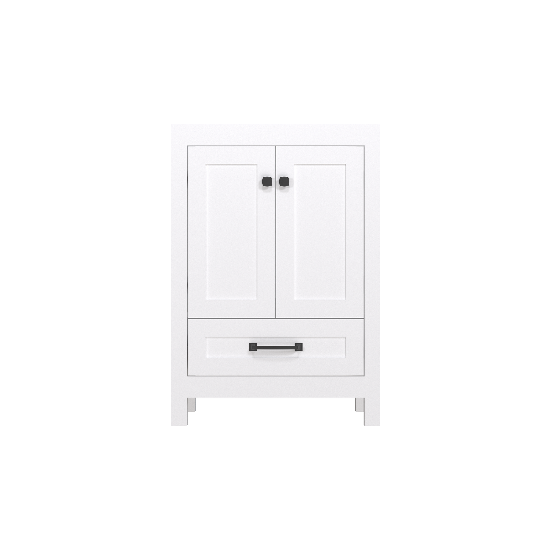 Modern 24’’ RTA Freestanding Vanity Cabinet Base with Larger Storage Room (Countertop & Sink Not Included) 浴室柜