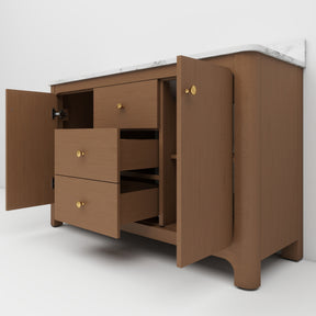 Canyon 48" Freestanding Single Sink Bathroom Vanity with 3-Drawer Design