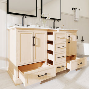 Nobilis 60" Freestanding Double Vanity Cabinets with Symmetrical Layout