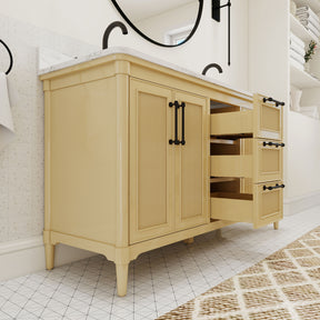 Vantara 60" Freestanding Double Vanity Cabinets with Fluted Texture