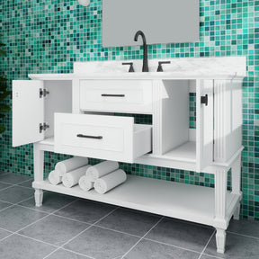 Bosun 48" Freestanding Single Vanity Cabinet with Reliable Storage & Solid Frame