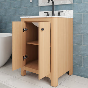 Canyon 24" Freestanding Single Vanity Cabinet with Curved Design