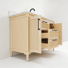 Vantara 48" Freestanding Single Vanity Cabinets with Fluted Texture