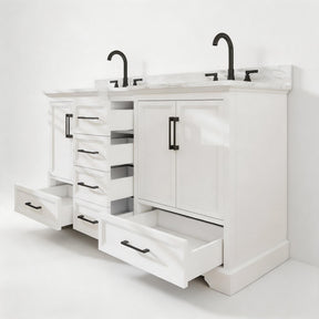 Nobilis 60" Freestanding Double Vanity Cabinets with Symmetrical Layout
