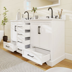 Nobilis 60" Freestanding Double Vanity Cabinets with Symmetrical Layout