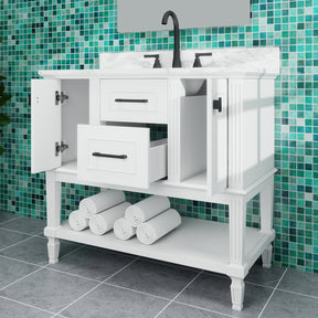 Bosun 36" Freestanding Single Vanity Cabinet with Reliable Storage & Solid Frame