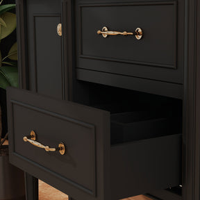 Modish 48" Wall Mounted Single Vanity Cabinets with Solid Wood Legs
