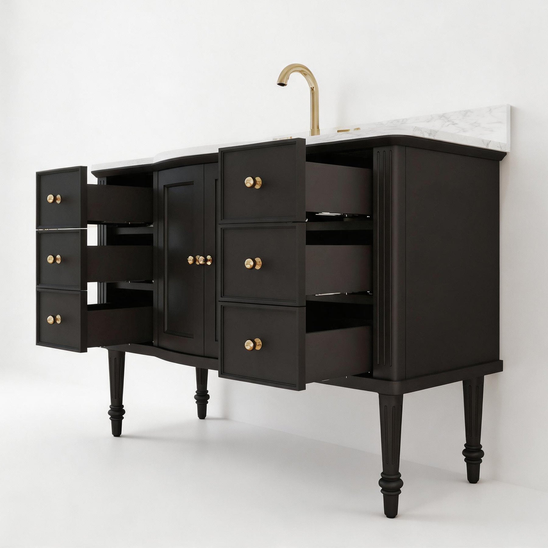 Elara 48" Freestanding Single Vanity  Cabinets with Solid Wood Legs