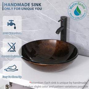 Classic 18" Freestanding Bathroom Vanity Combo with Single Sink & Mirror