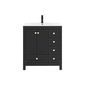 Modern 30" Freestanding Single Vanity Cabinets with Classic Design