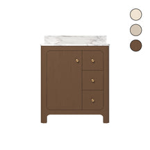 Canyon 30" Freestanding Single Sink Bathroom Vanity with Curved Design