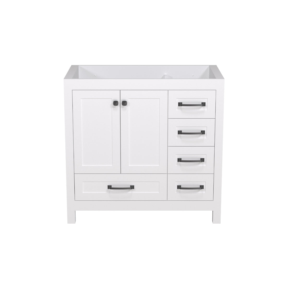 Modern 36’’ RTA Freestanding Vanity Cabinet Base with Larger Storage Room (Countertop & Sink Not Included) 浴室柜
