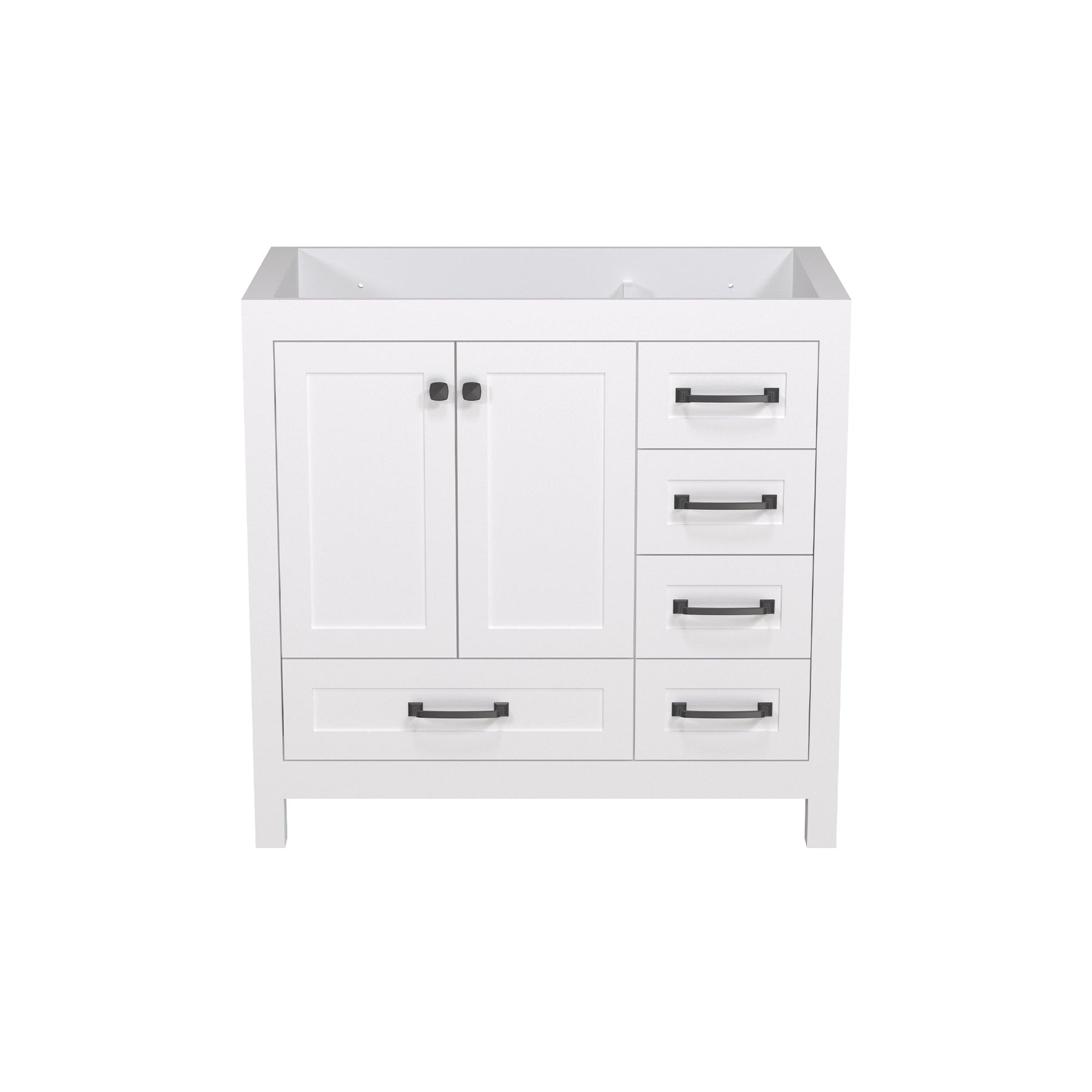 Modern 36’’ RTA Freestanding Vanity Cabinet Base with Larger Storage Room (Countertop & Sink Not Included) 浴室柜