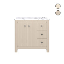 Canyon 36" Freestanding Single Vanity Cabinet with Curved Design