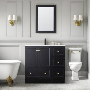 Modern 36" Freestanding Bathroom Vanity Combo with Single Undermount Sink, Kitchen Base