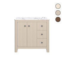 Canyon 36" Freestanding Single Sink Bathroom Vanity with Curved Design