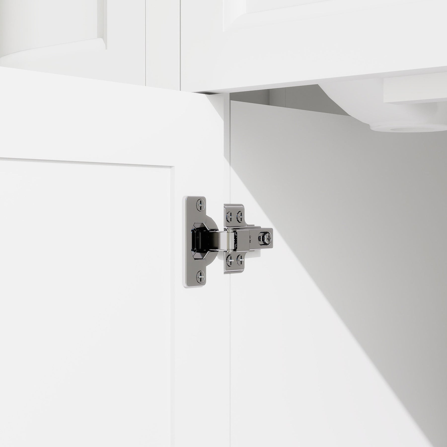 Opuluxe 60" Freestanding Double Vanity Cabinets with Curved Design