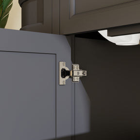Opuluxe 60" Freestanding Double Vanity Cabinets with Curved Design
