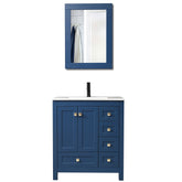 Eclife 30" Bathroom Vanities Cabinet with Sink Combo Set, Undermount Ceramic Sink with Thickened Wood