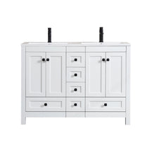 Modern 48" Freestanding Double Vanity Cabinets with Classic Design
