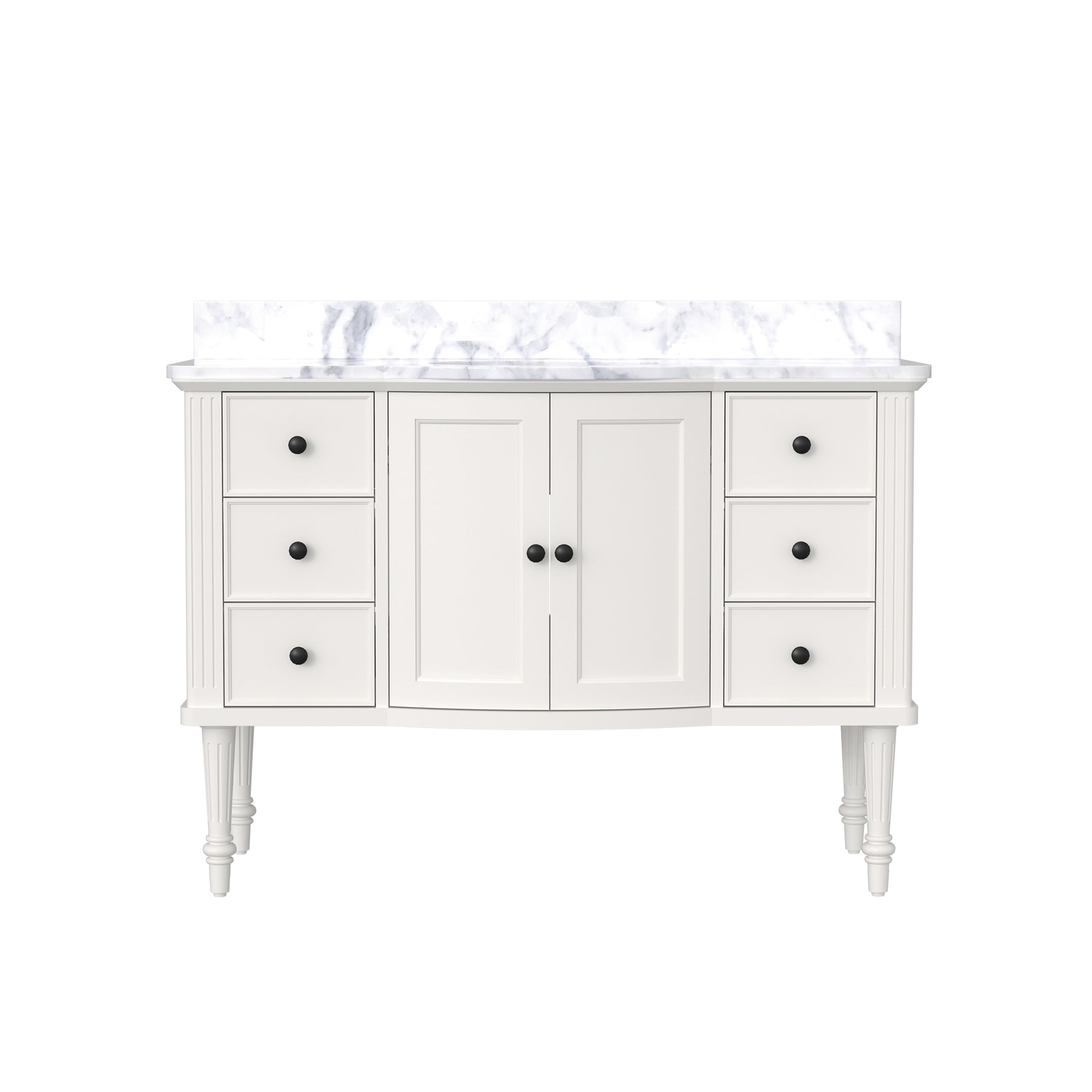 Elara 48" Freestanding Single Vanity  Cabinets with Solid Wood Legs