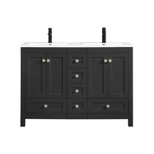 Modern 48" Freestanding Double Vanity Cabinets with Classic Design