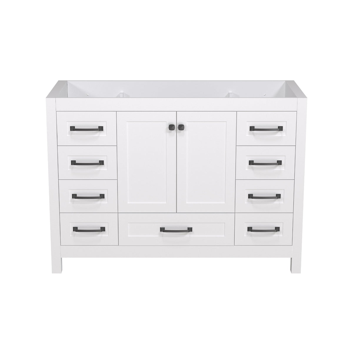 Modern 48’’ RTA Freestanding Vanity Cabinet Base with Larger Storage Room (Countertop & Sink Not Included) 浴室柜