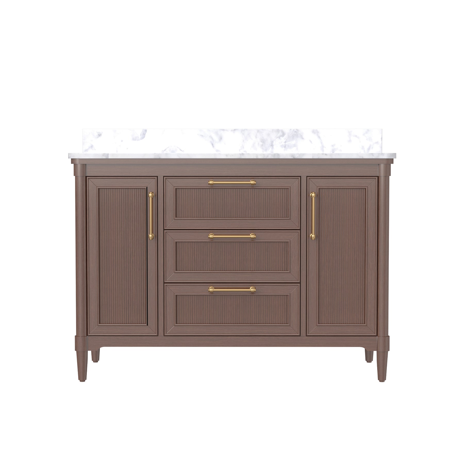 Vantara 48" Freestanding Single Vanity Cabinets with Fluted Texture