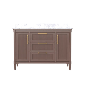 Vantara 48" Freestanding Single Vanity Cabinets with Fluted Texture