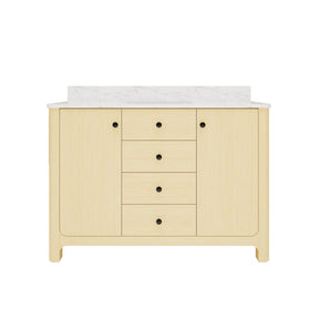Canyon 48" Freestanding Single Vanity Cabinets with Curved Design