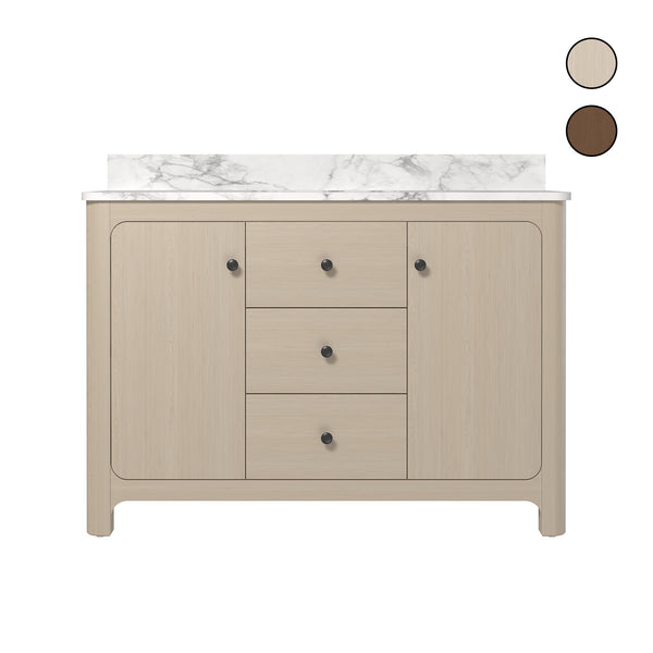 Canyon 48" Freestanding Single Sink Bathroom Vanity with 3-Drawer Design