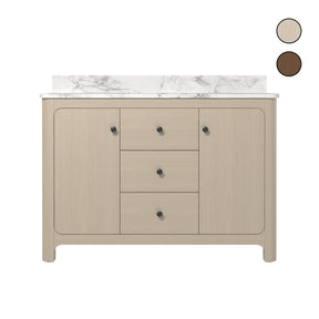 Canyon 48" Freestanding Single Sink Bathroom Vanity with 3-Drawer Design