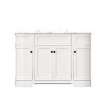 Opuluxe 48" Freestanding Single Vanity Cabinets with Curved Design