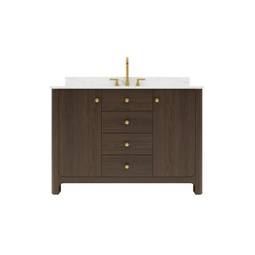Canyon 48" Freestanding Single Vanity Cabinets with Curved Design