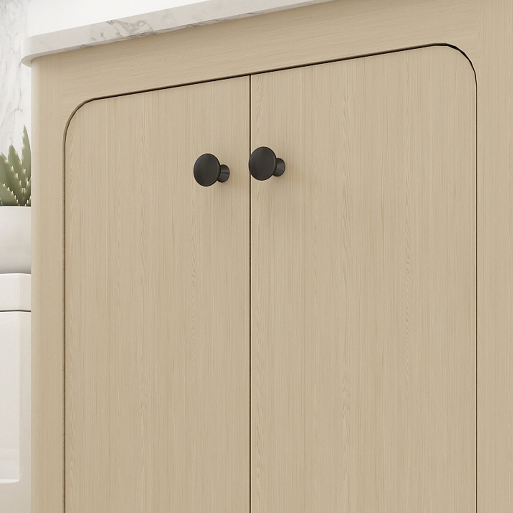 Canyon 24" Freestanding Single Vanity Cabinet with Curved Design