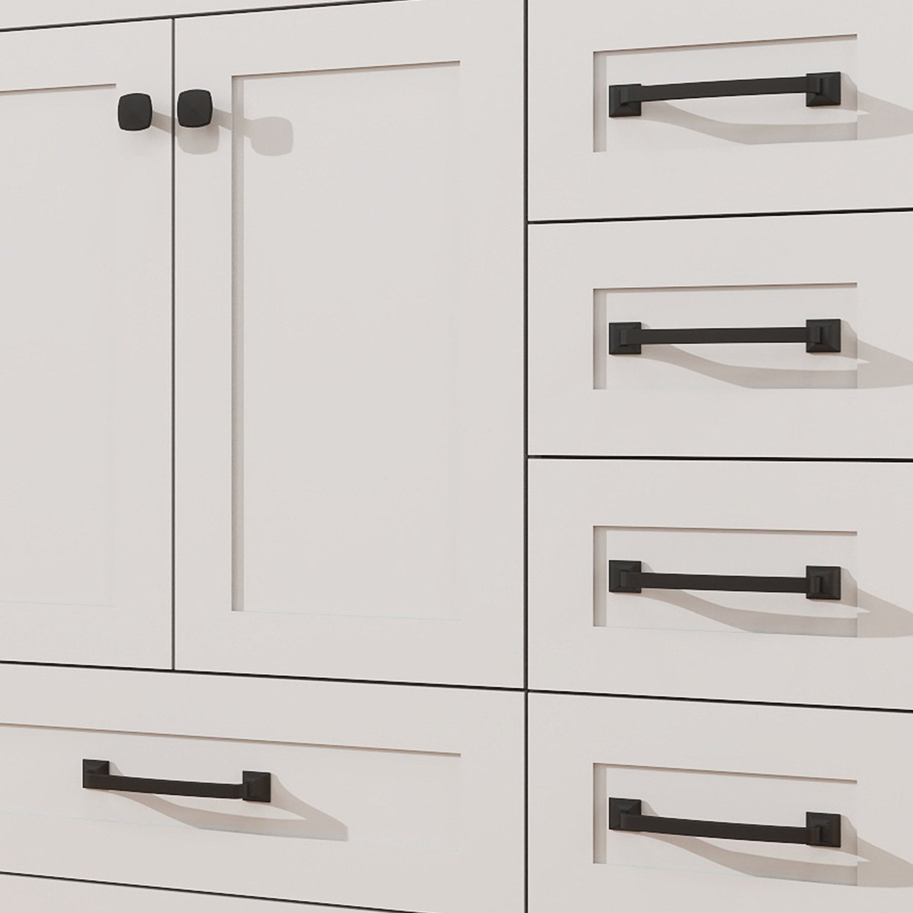 Modern 36’’ RTA Freestanding Vanity Cabinet Base with Larger Storage Room (Countertop & Sink Not Included) 浴室柜