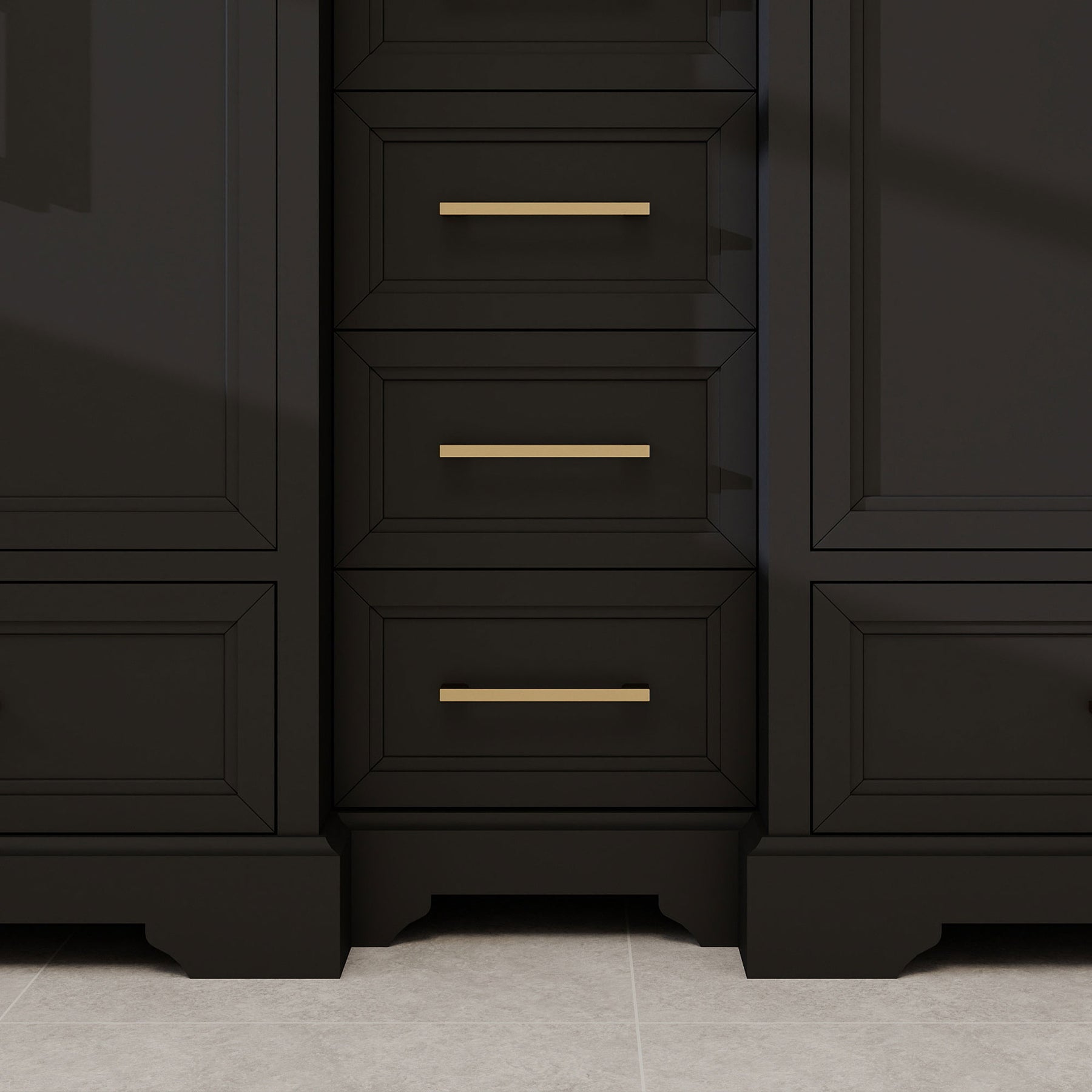 Nobilis 60" Freestanding Double Vanity Cabinets with Symmetrical Layout