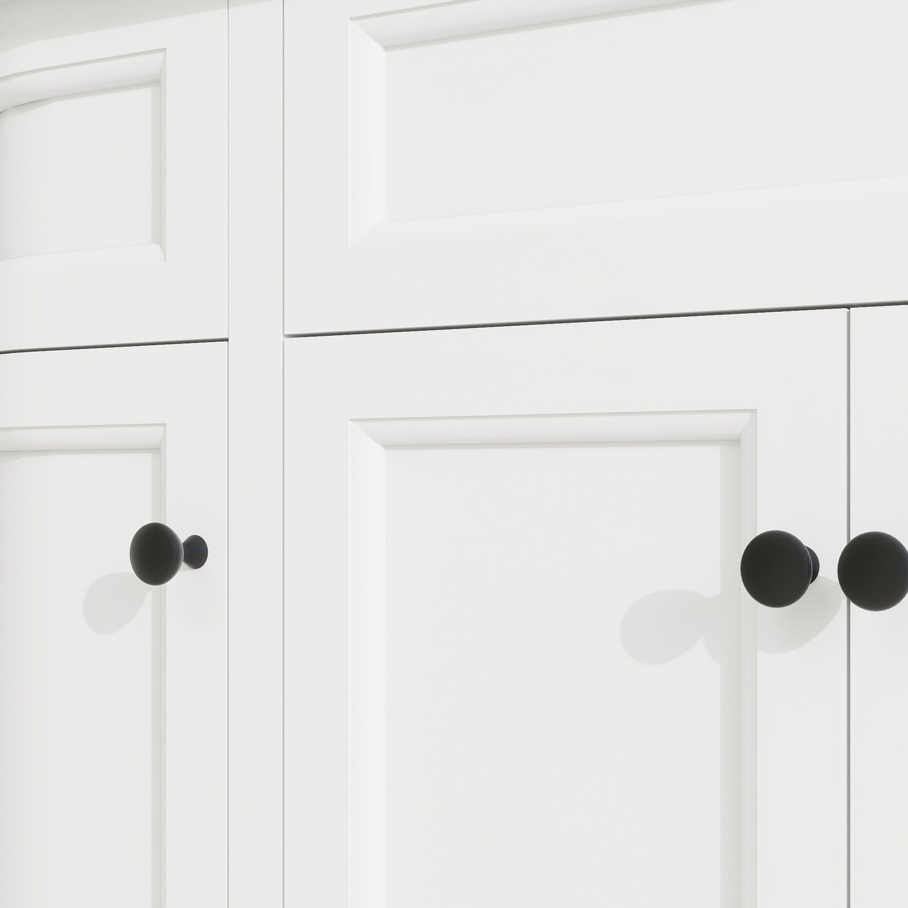 Opuluxe 48" Freestanding Single Vanity Cabinets with Curved Design