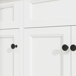Opuluxe 48" Freestanding Single Vanity Cabinets with Curved Design