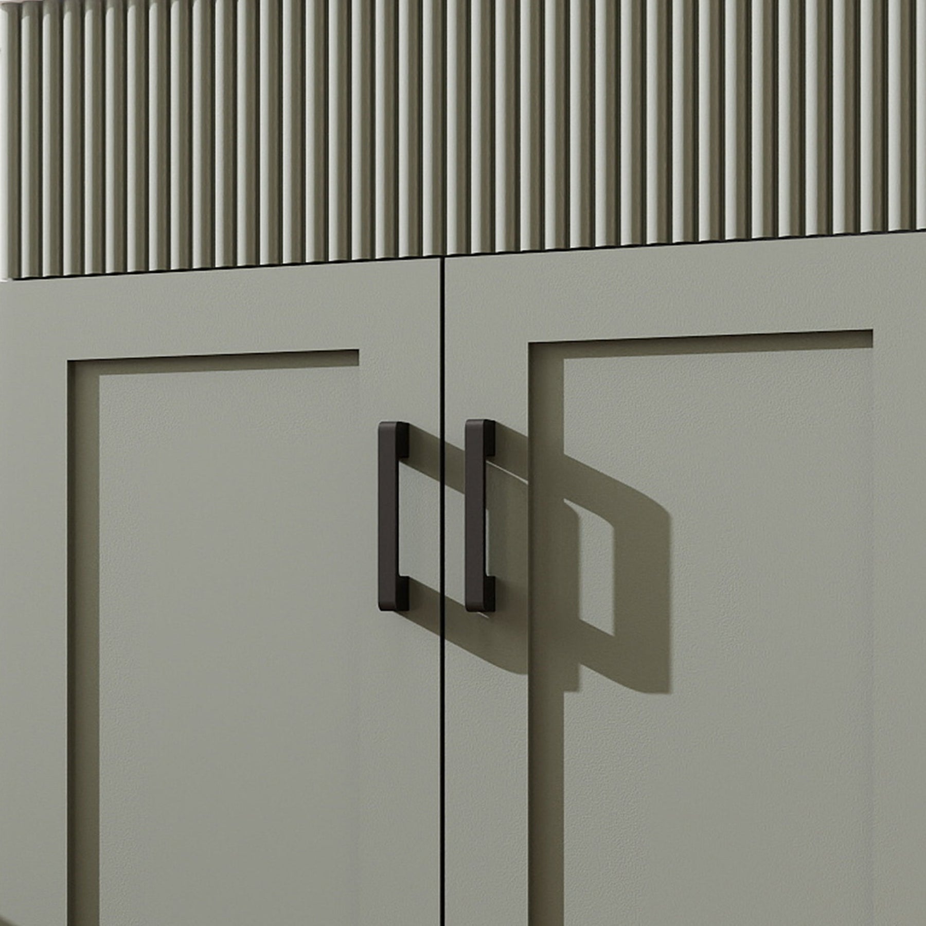 Waterfall 24’’ RTA Freestanding Vanity Cabinet Base with Vertical Striped Decor (Countertop & Sink Not Included) 浴室柜