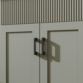 Waterfall 24’’ RTA Freestanding Vanity Cabinet Base with Vertical Striped Decor (Countertop & Sink Not Included) 浴室柜