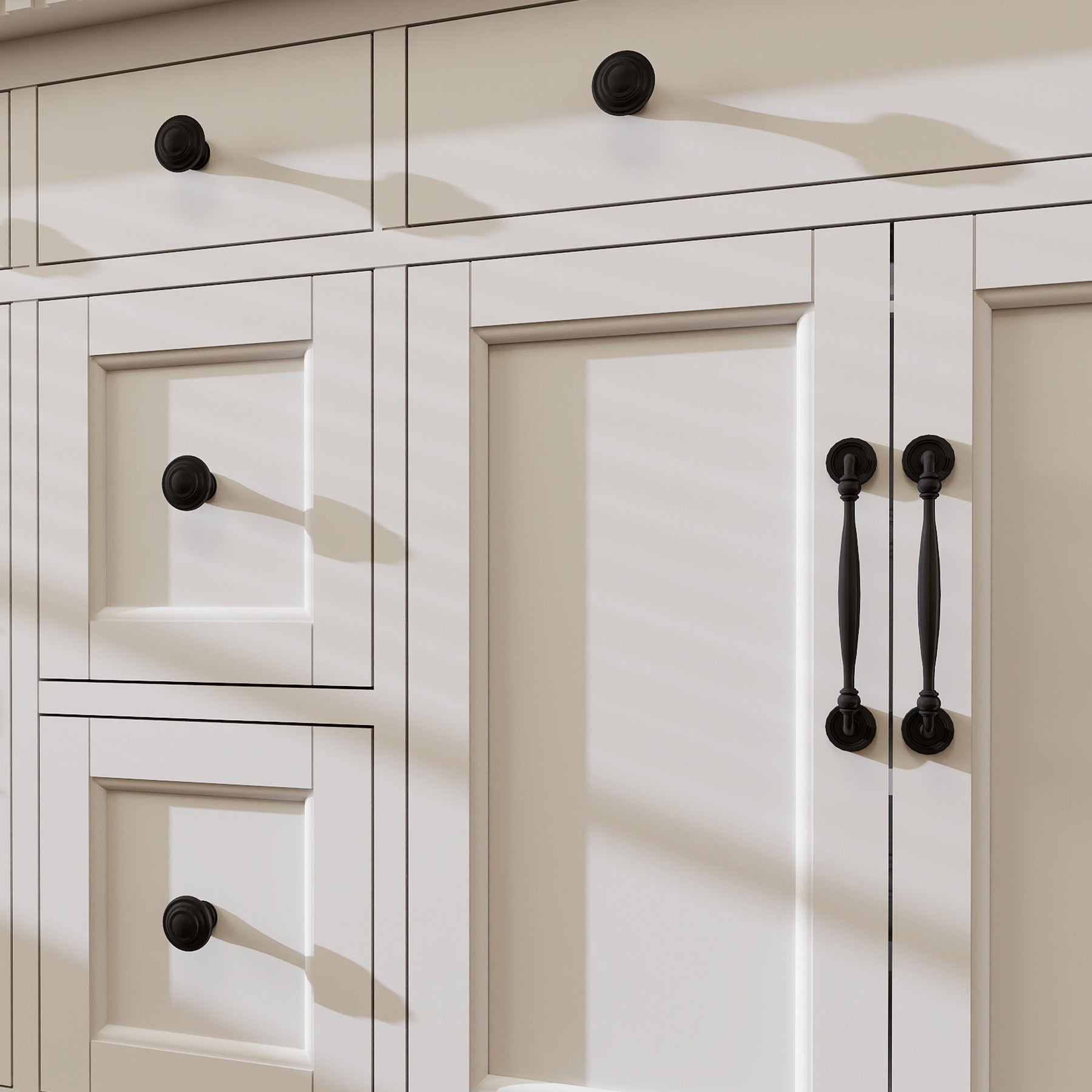 Acro 60" Freestanding Double Vanity Cabinets with Arch Feet
