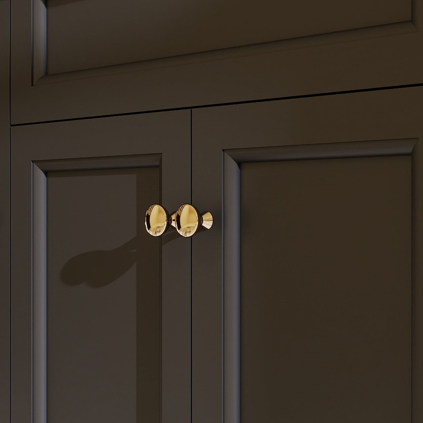 Opuluxe 48" Freestanding Single Vanity Cabinets with Curved Design